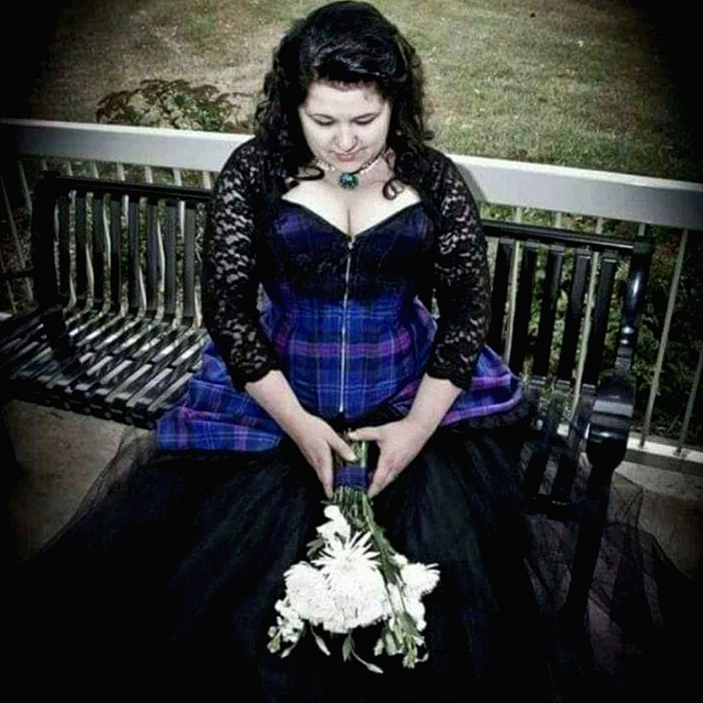 One-of-a-kind Plus-Size Formal Alt Ball-Style Ensemble, Sweet Carousel Corsetry